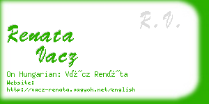 renata vacz business card